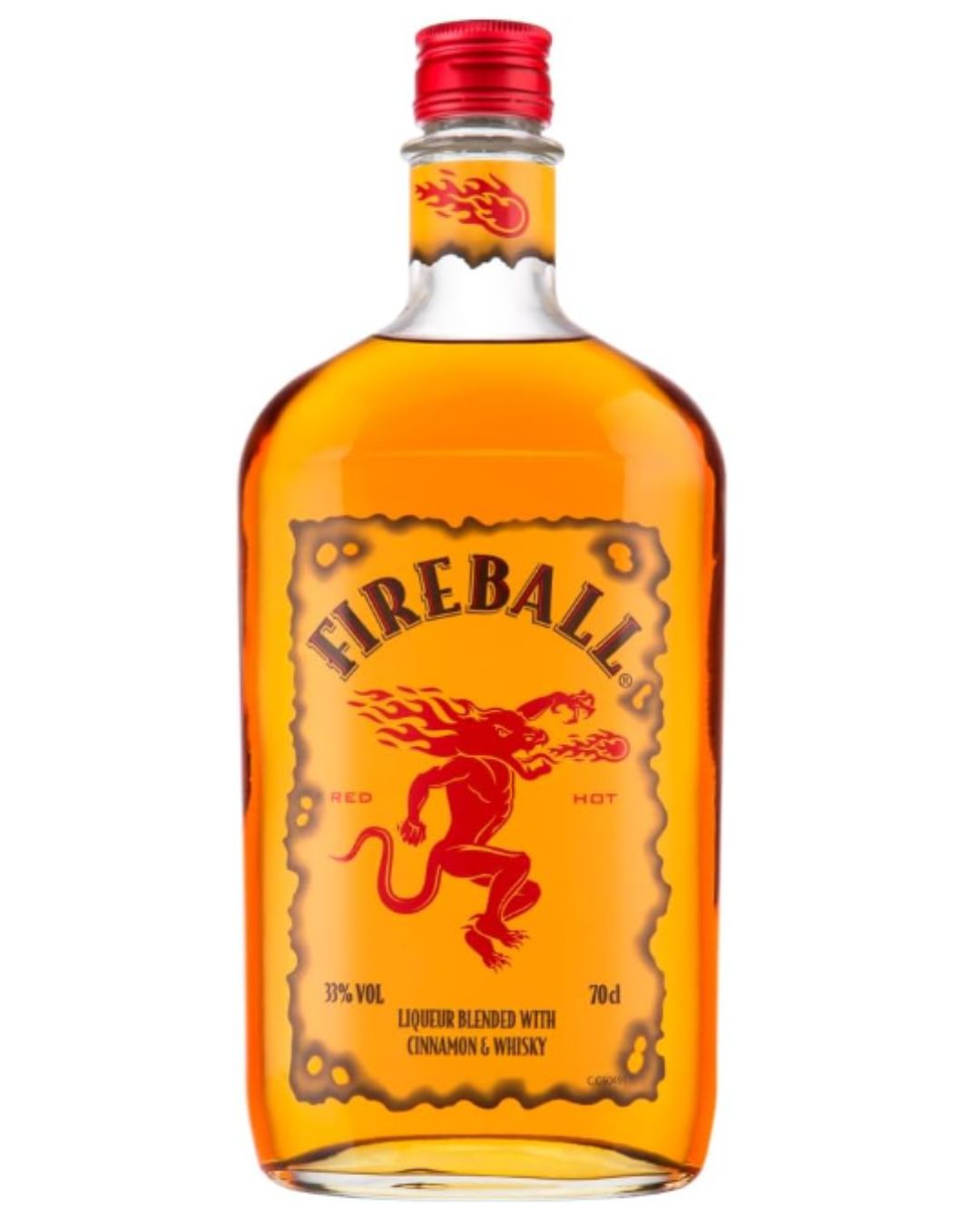 Licor Whisky Fireball Red Hot 750ML