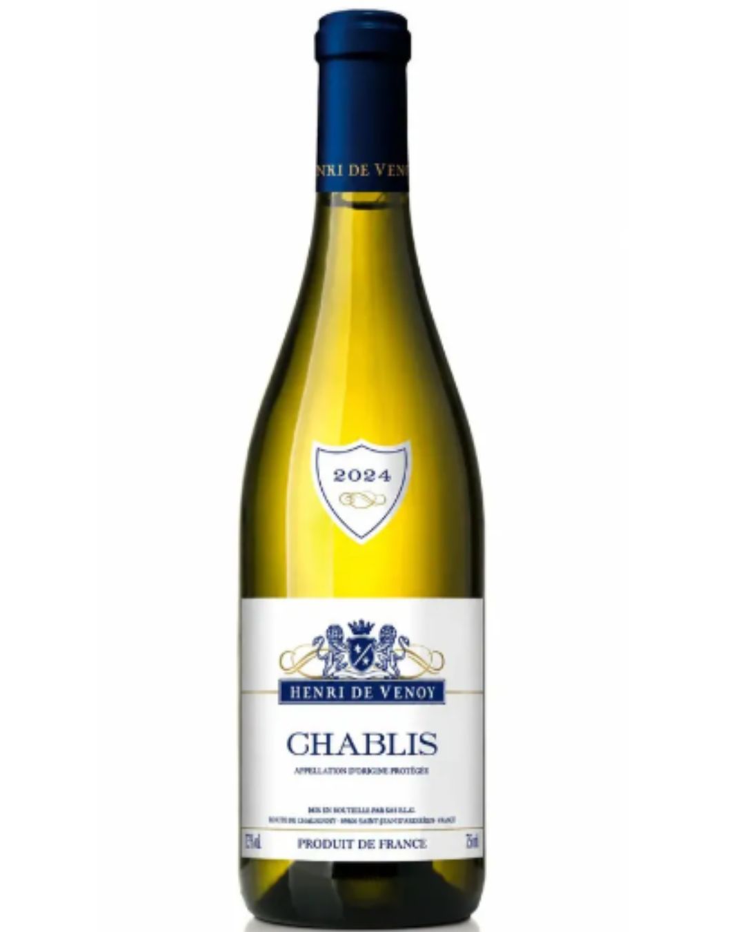 Vinho Branco Henri De Venoy Chablis 2024 750ML