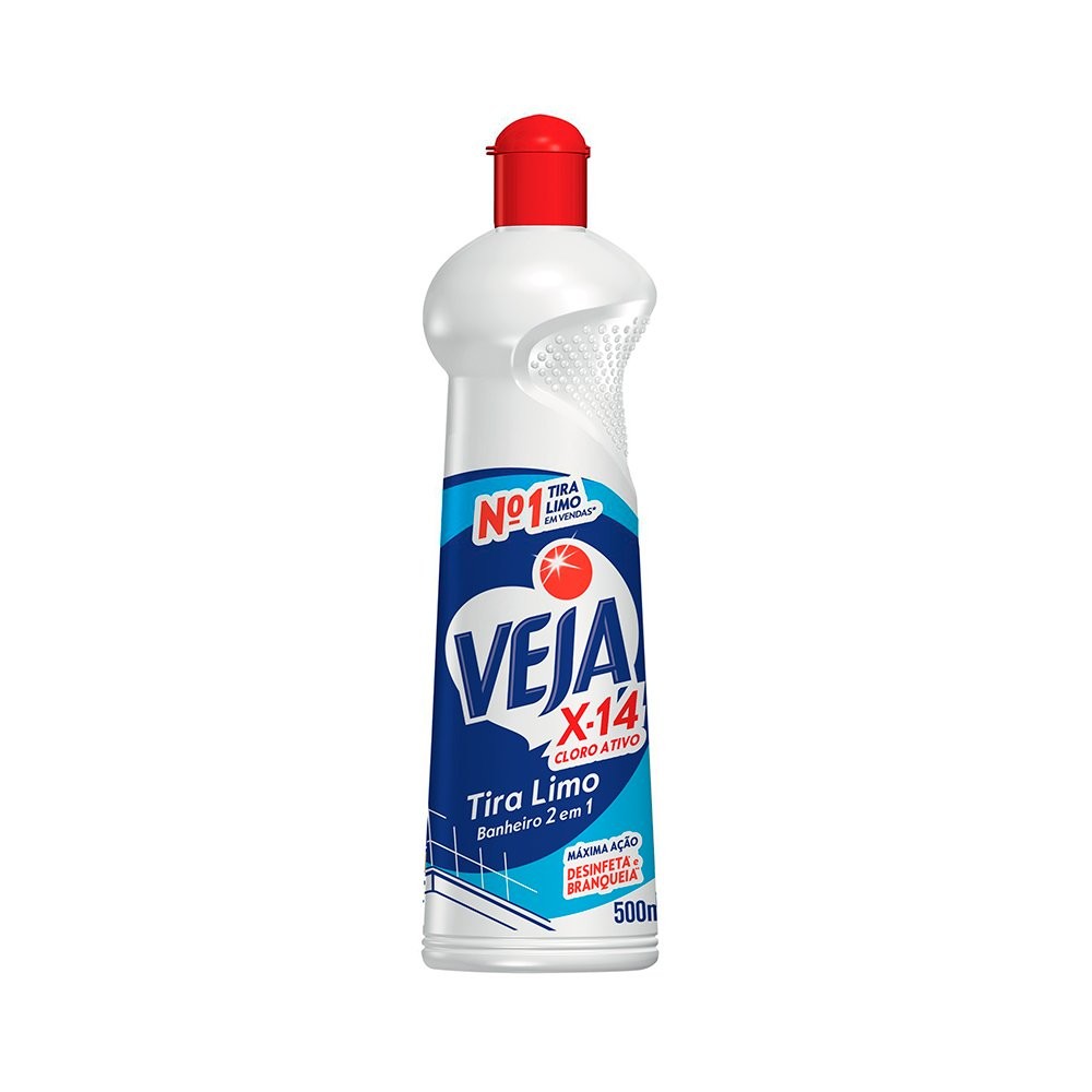 Veja X-14 2 em 1 Tira-limo Cloro Ativo Ap 500ml