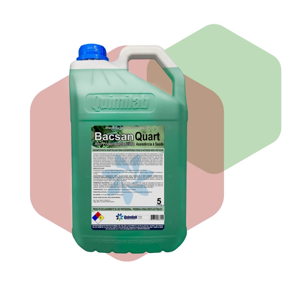 Desinfetante Bactericida Bacsan Quart 5L Quimilab, foto 1 de 1
