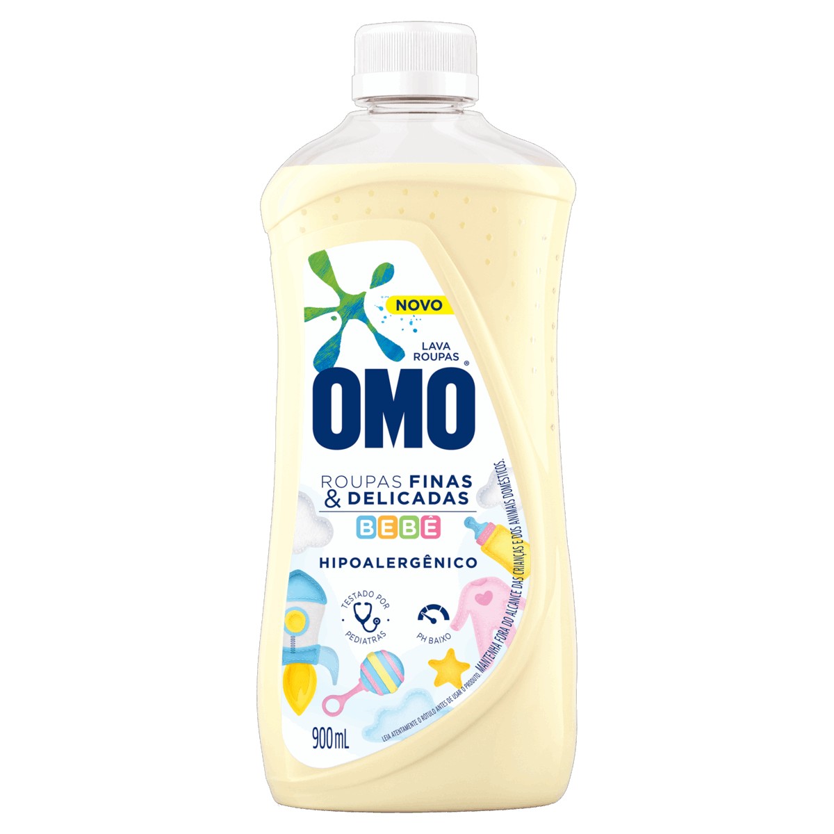 Lava Roupas Liq Omo Delicadas Original 900ml, foto 1 de 1
