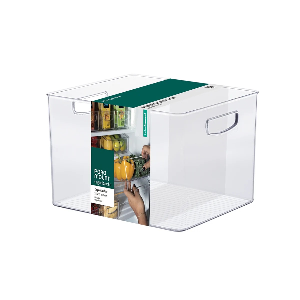 Organizador Diamond 25x10x13cm Cristal Paramount