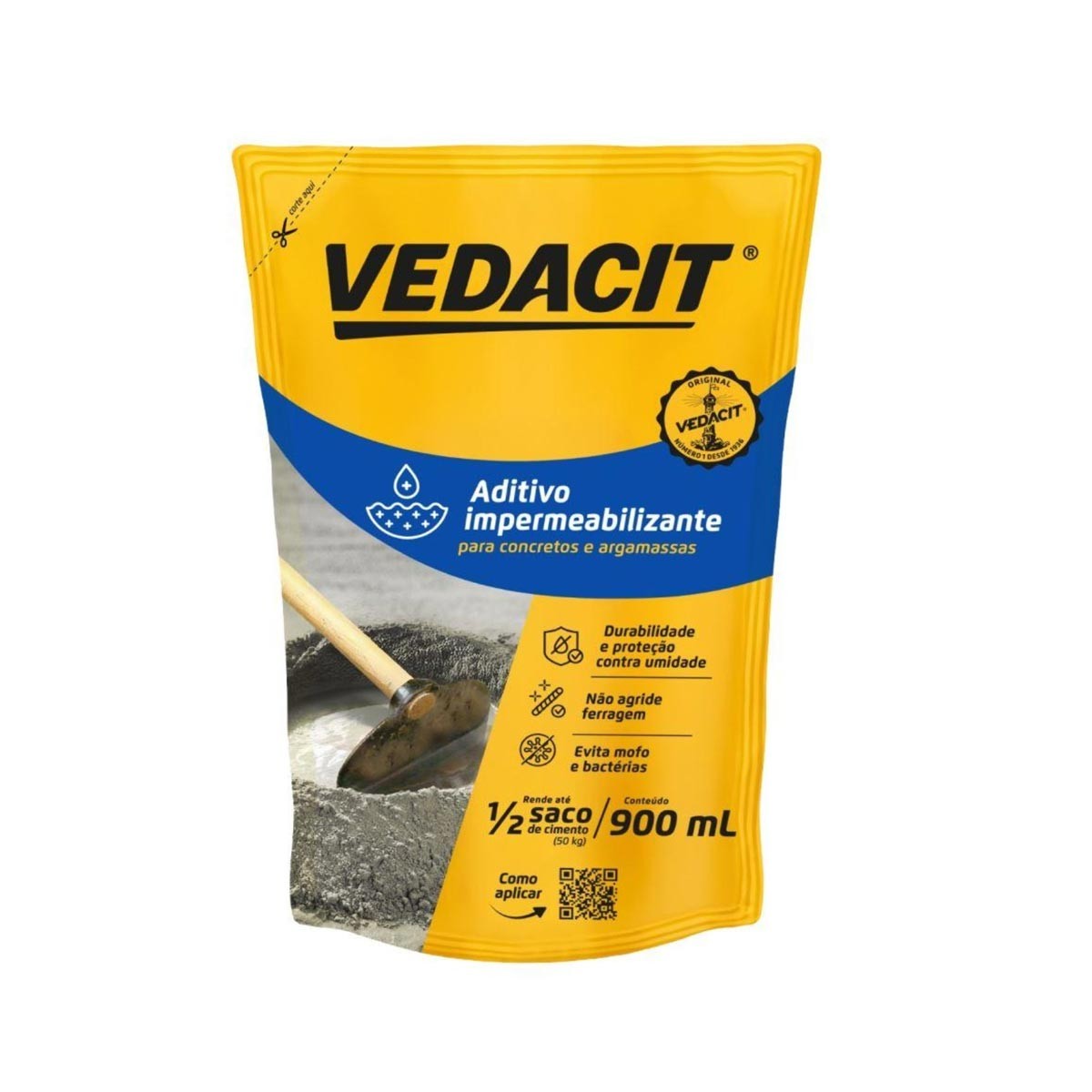 Aditivo Impermeab P/concretos/argamassas 18kg Vedacit, foto 1 de 1